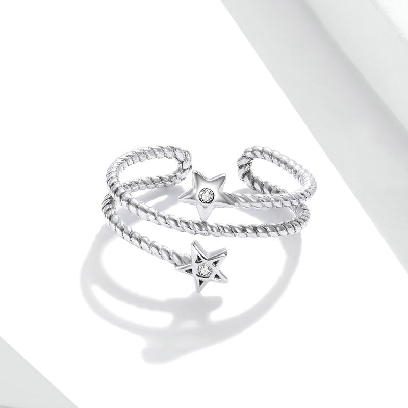 Anillo Estrellas de plata México
