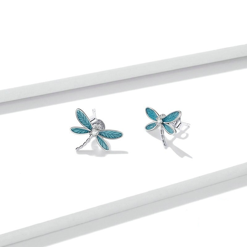 Aretes Libélulas Plata