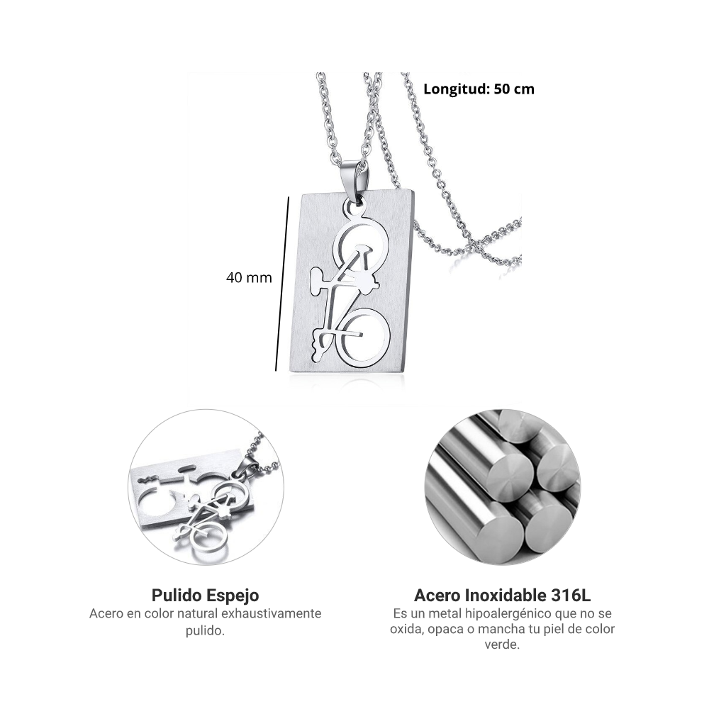 Collar True Love - Acero Inox.