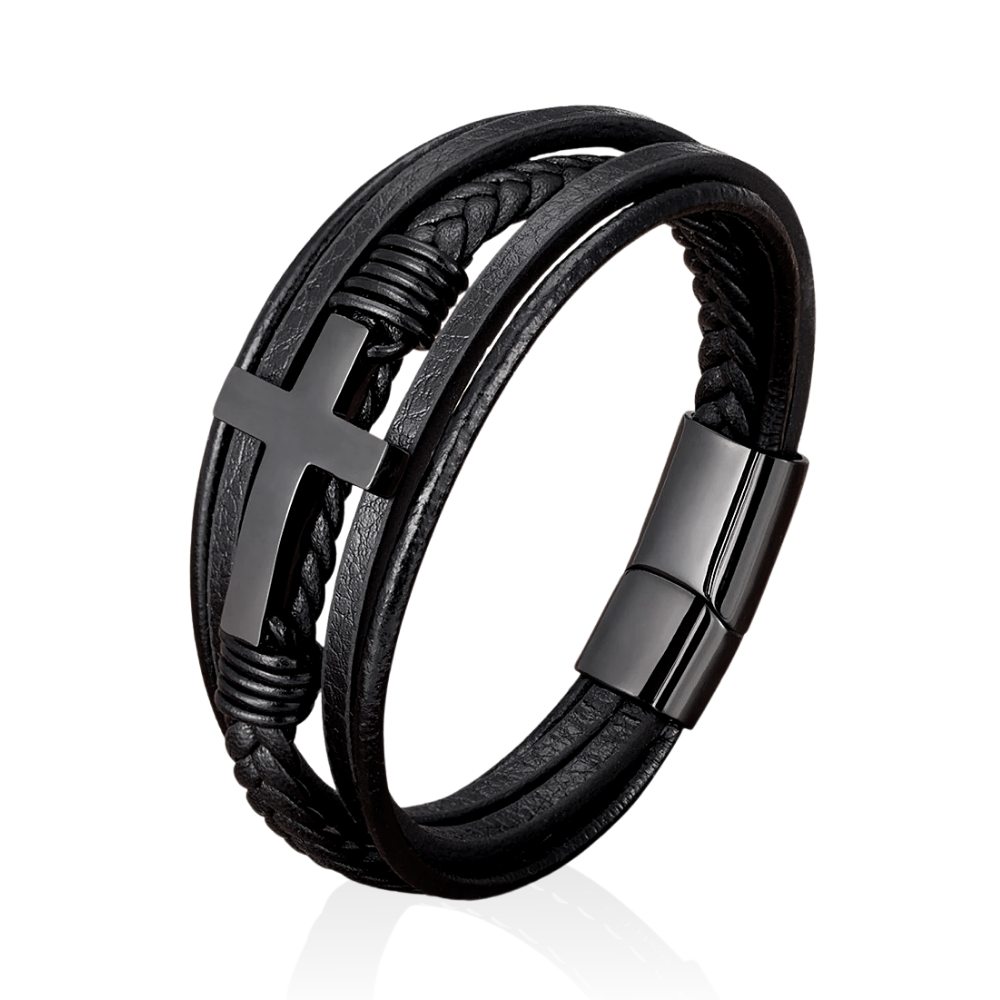 Pulsera Sequel Cross - Piel Natural