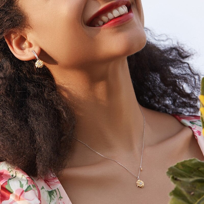 Collar Girasol - Plata .925