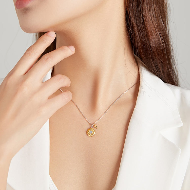Collar Girasol - Plata .925