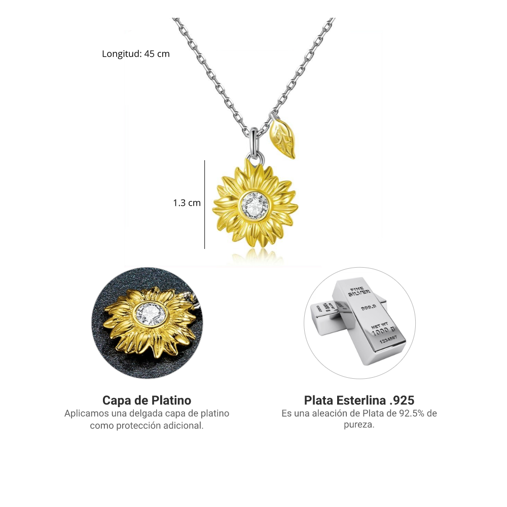 Collar Girasol - Plata .925