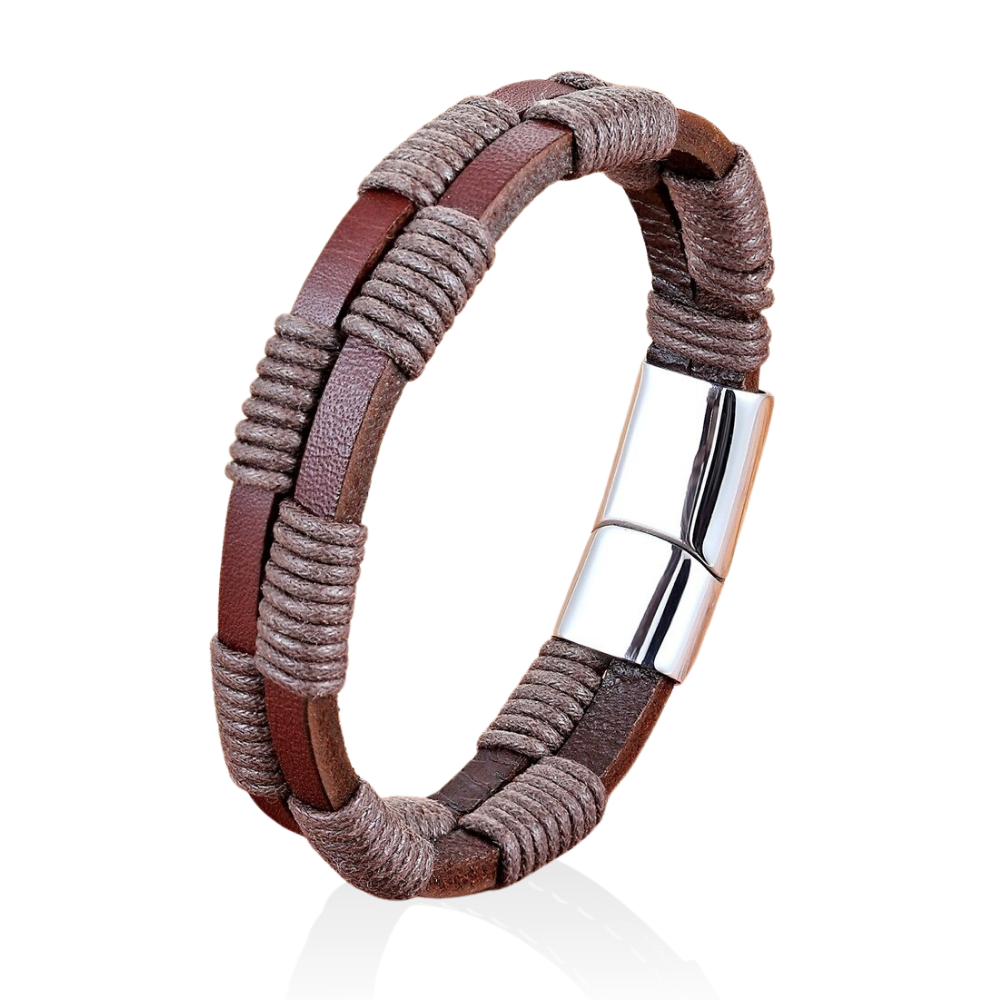 Pulsera Parallel - Piel Natural
