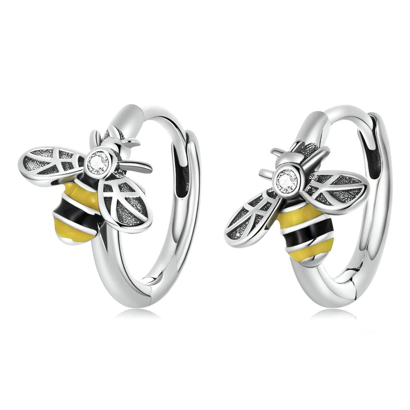 Aretes Abejas - Plata .925