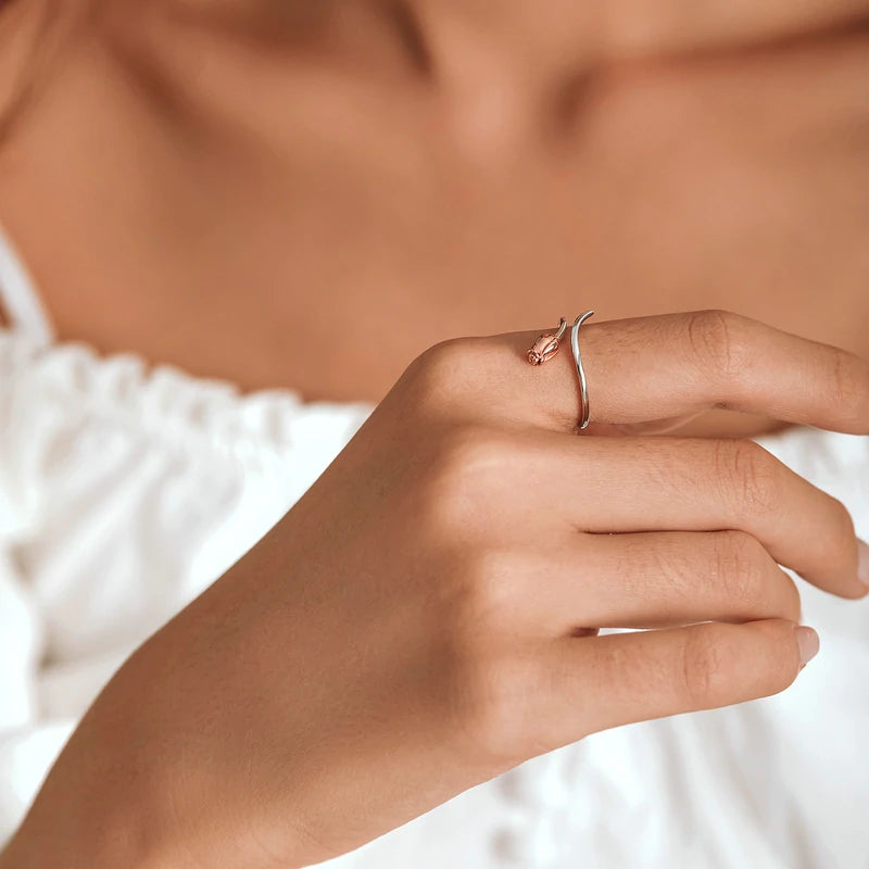 Anillo Una Rosa Para Ti - Plata .925