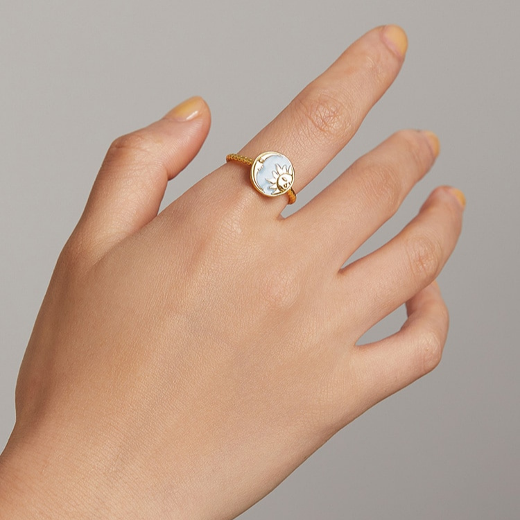 Anillo Luna y Sol Mano