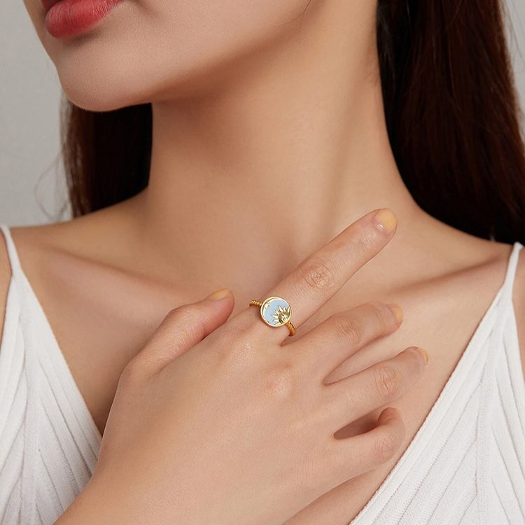 Anillo Luna y Sol Mano 2