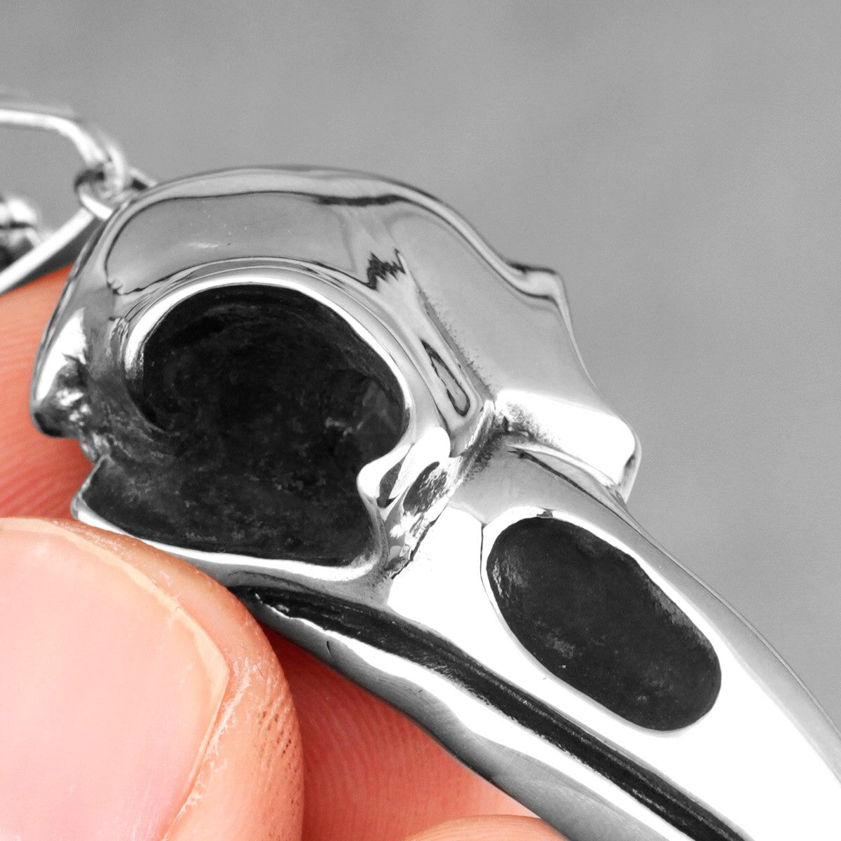 Collar Cuervo - Acero Inox.
