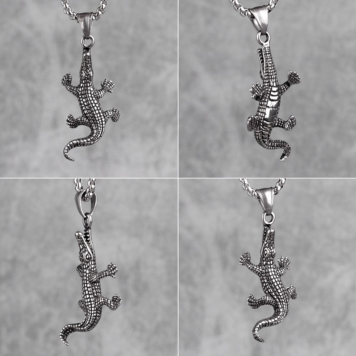 Collar Cocodrilo - Acero Inox.