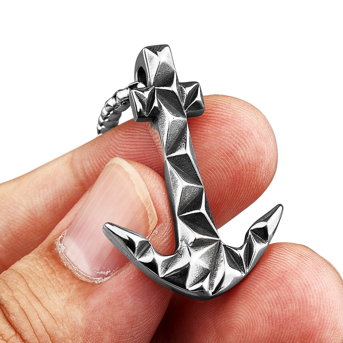 Collar Ancla Prisma - Acero Inox.