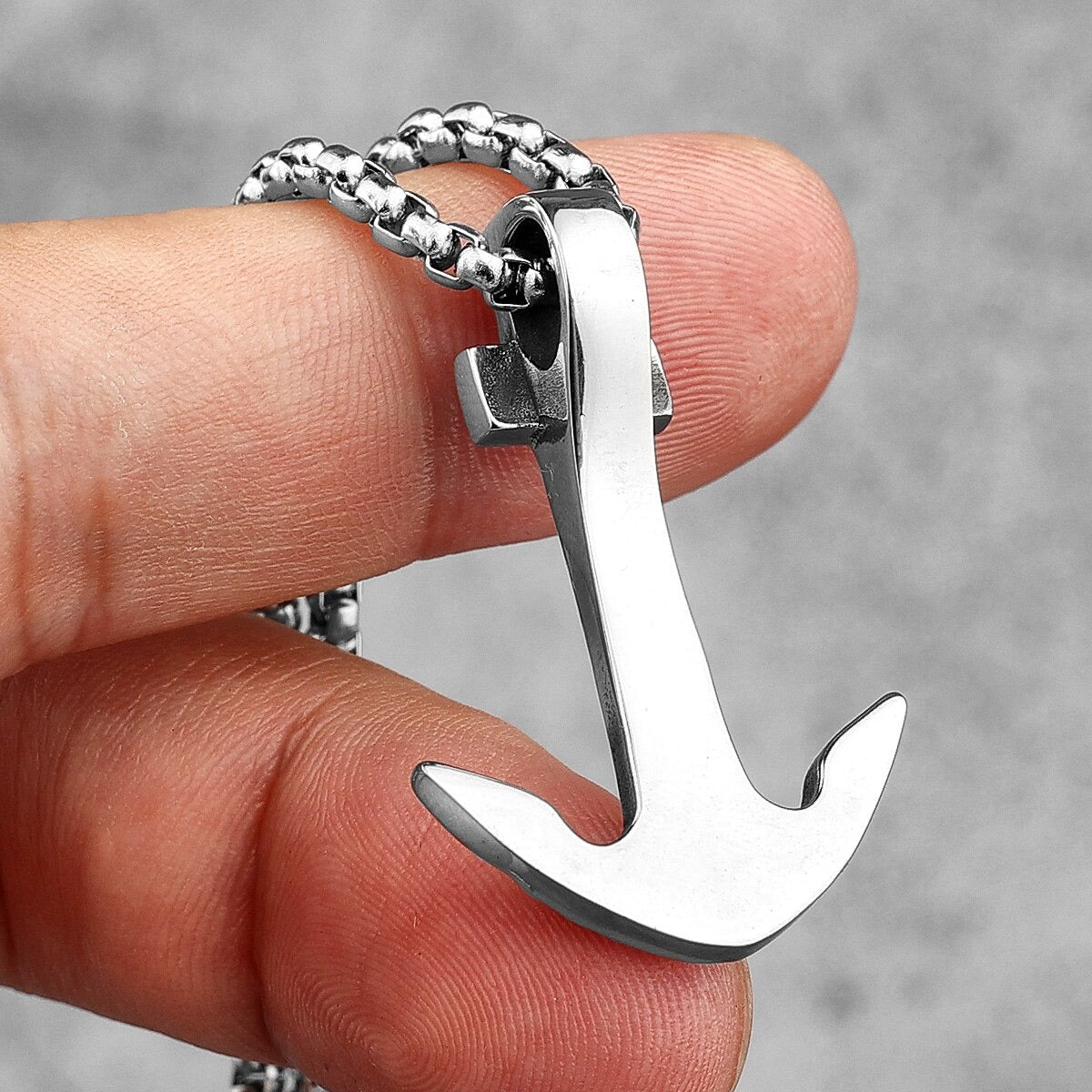 Collar Ancla Prisma - Acero Inox.