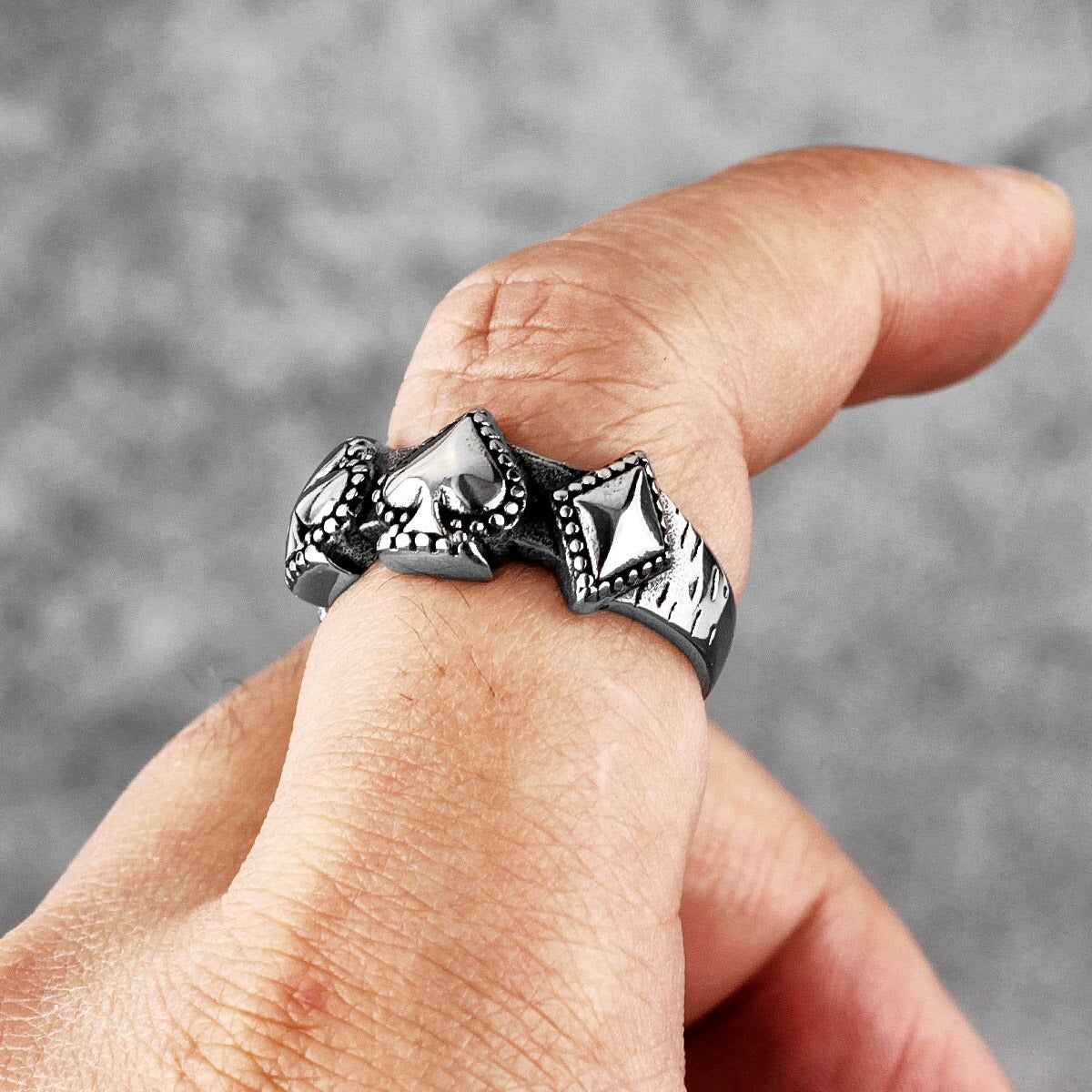 Anillo Póker - Acero Inox.