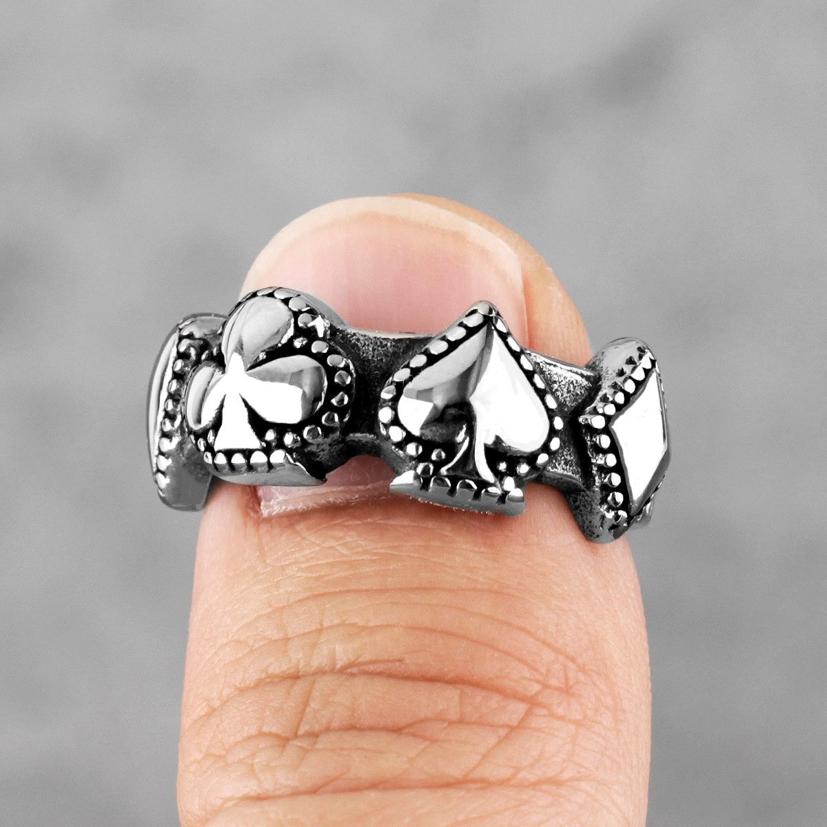 Anillo Póker - Acero Inox.