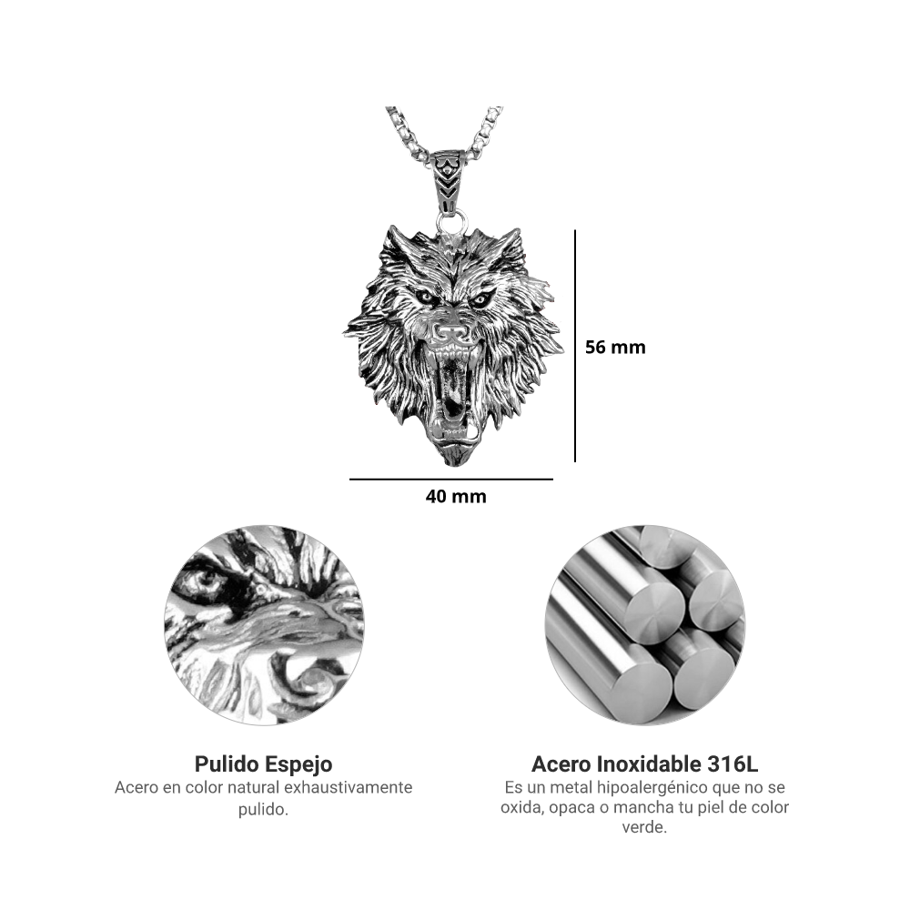 Collar Alfa - Acero Inox.