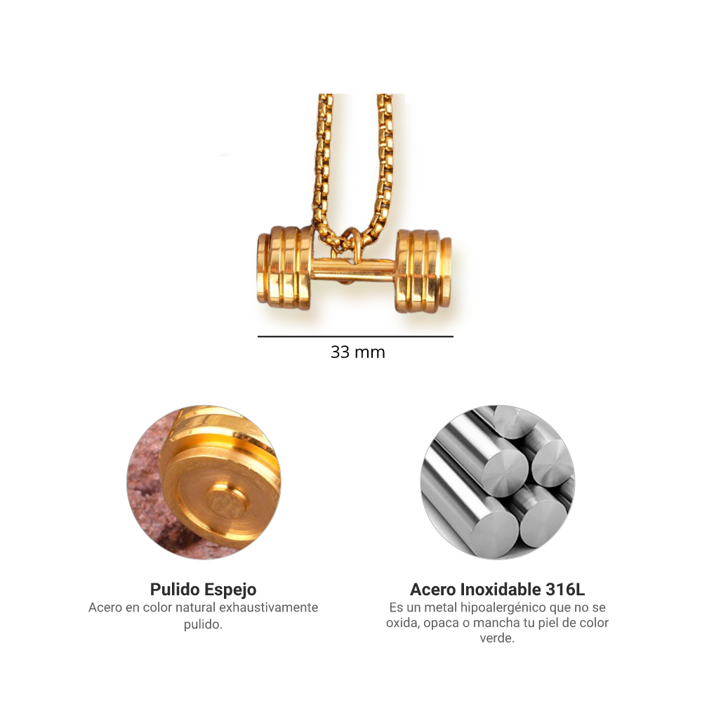 Collar Pesas - Acero Inox.