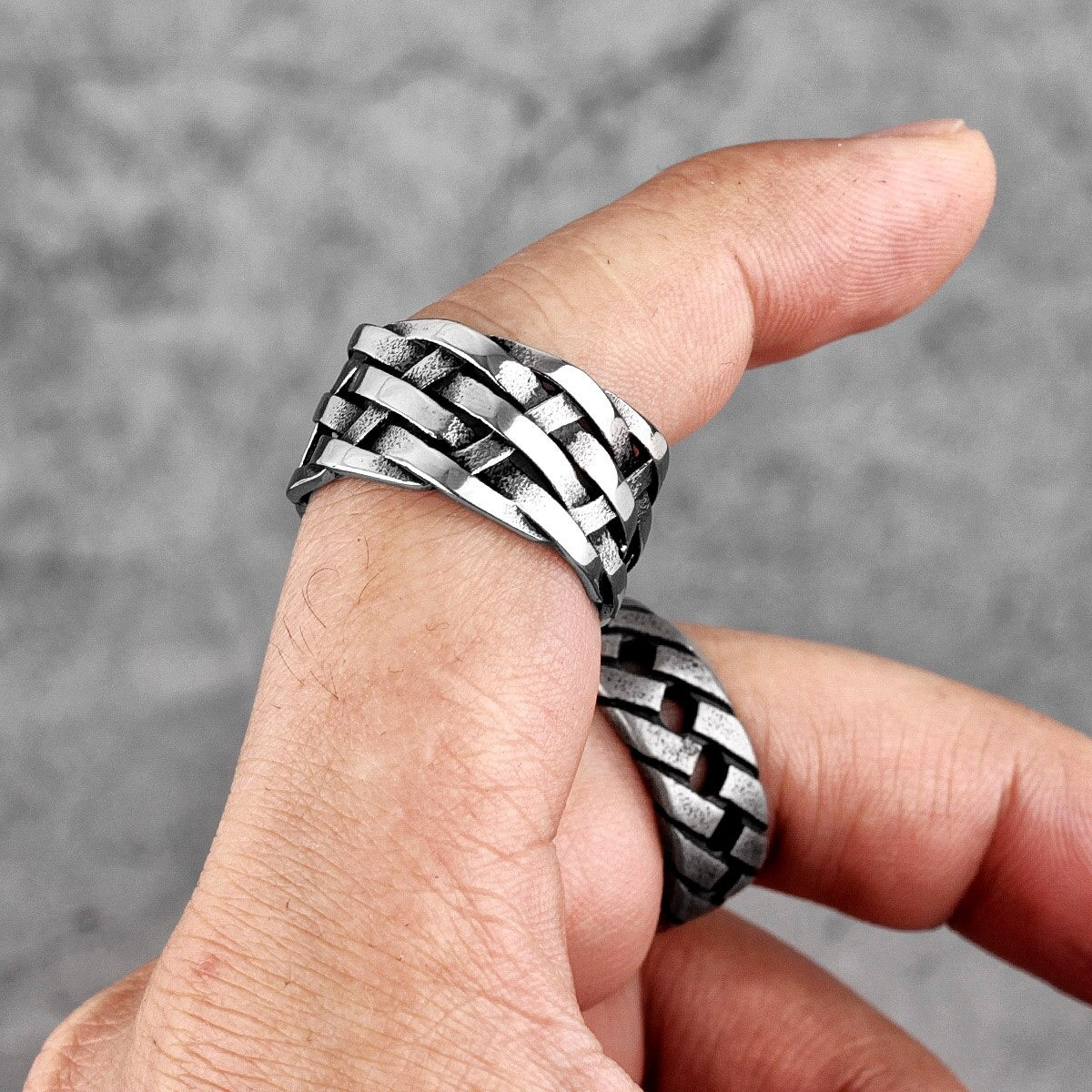 Anillo Inter Wave - Acero Inox.