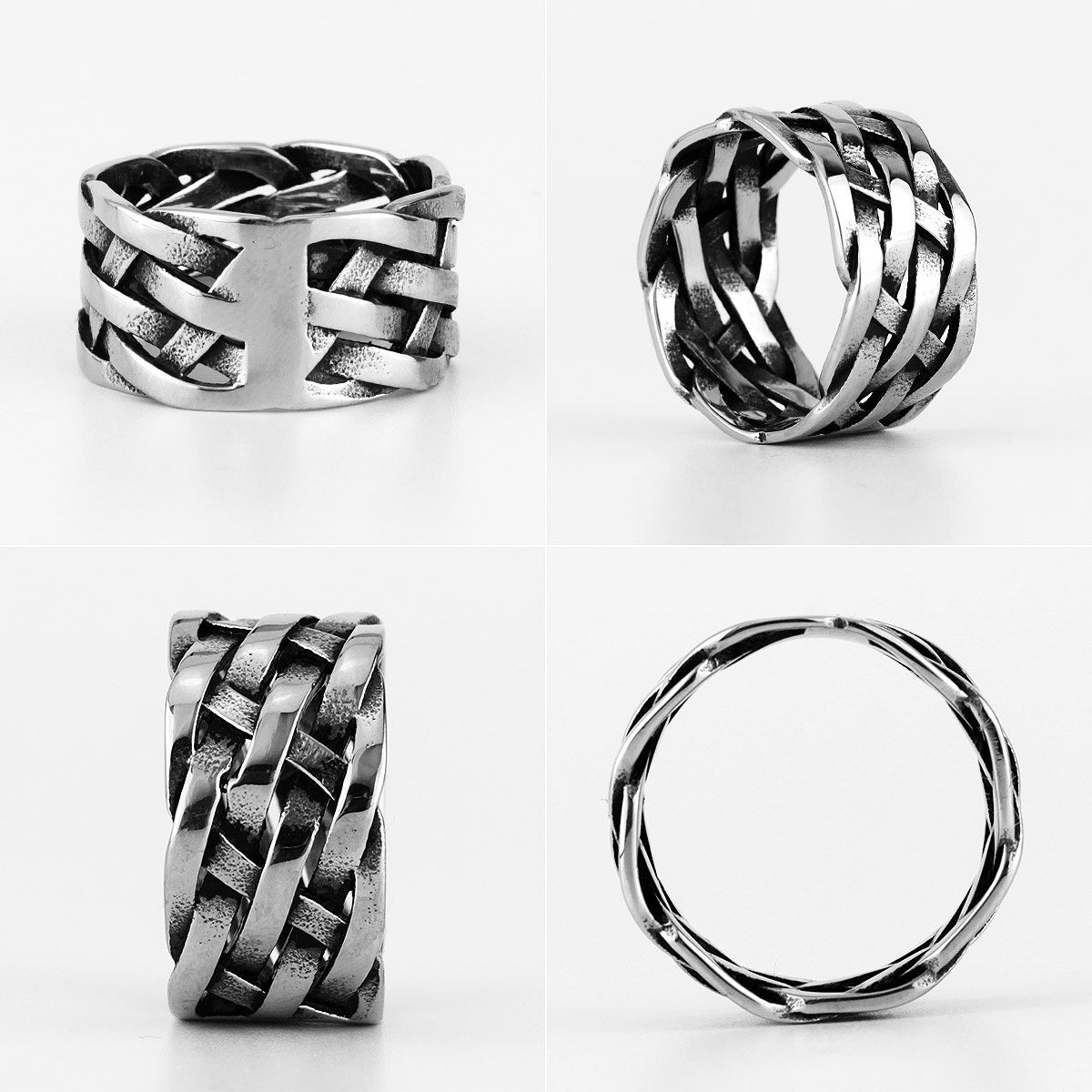 Anillo Inter Wave - Acero Inox.