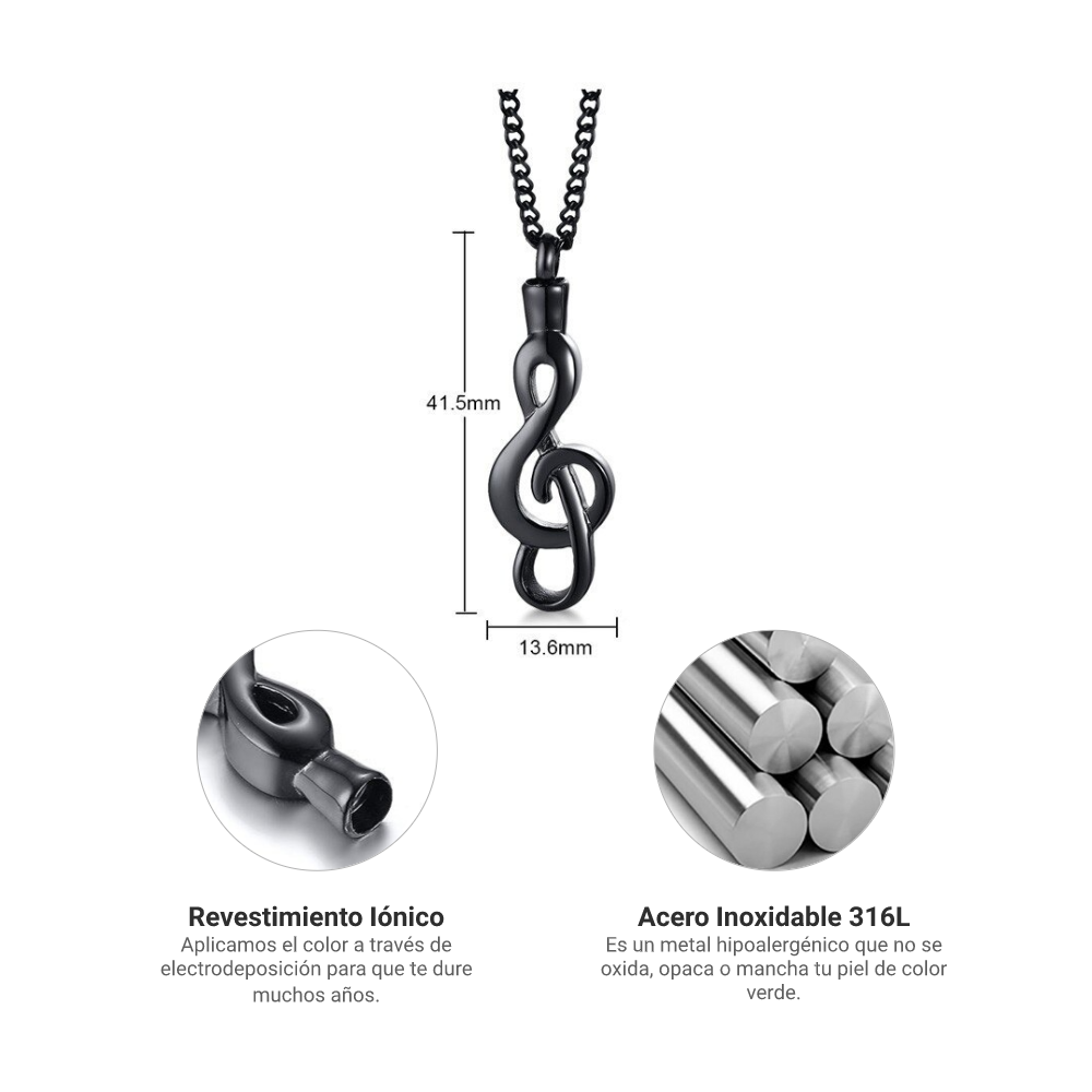 Collar Sol - Acero Inox.