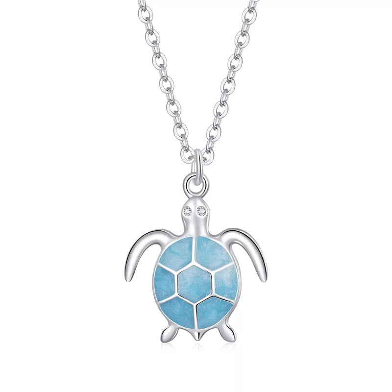 Collar Tortuga Marina - Plata .925