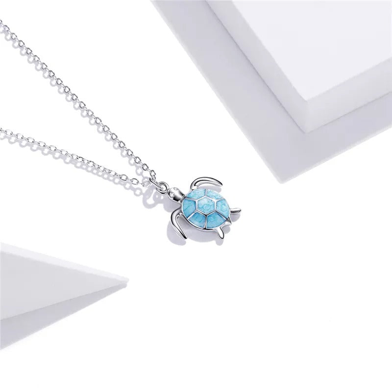 Collar Tortuga Marina - Plata .925