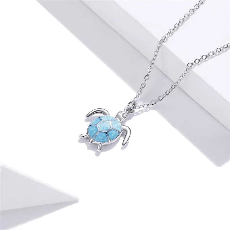 Collar Tortuga Marina - Plata .925