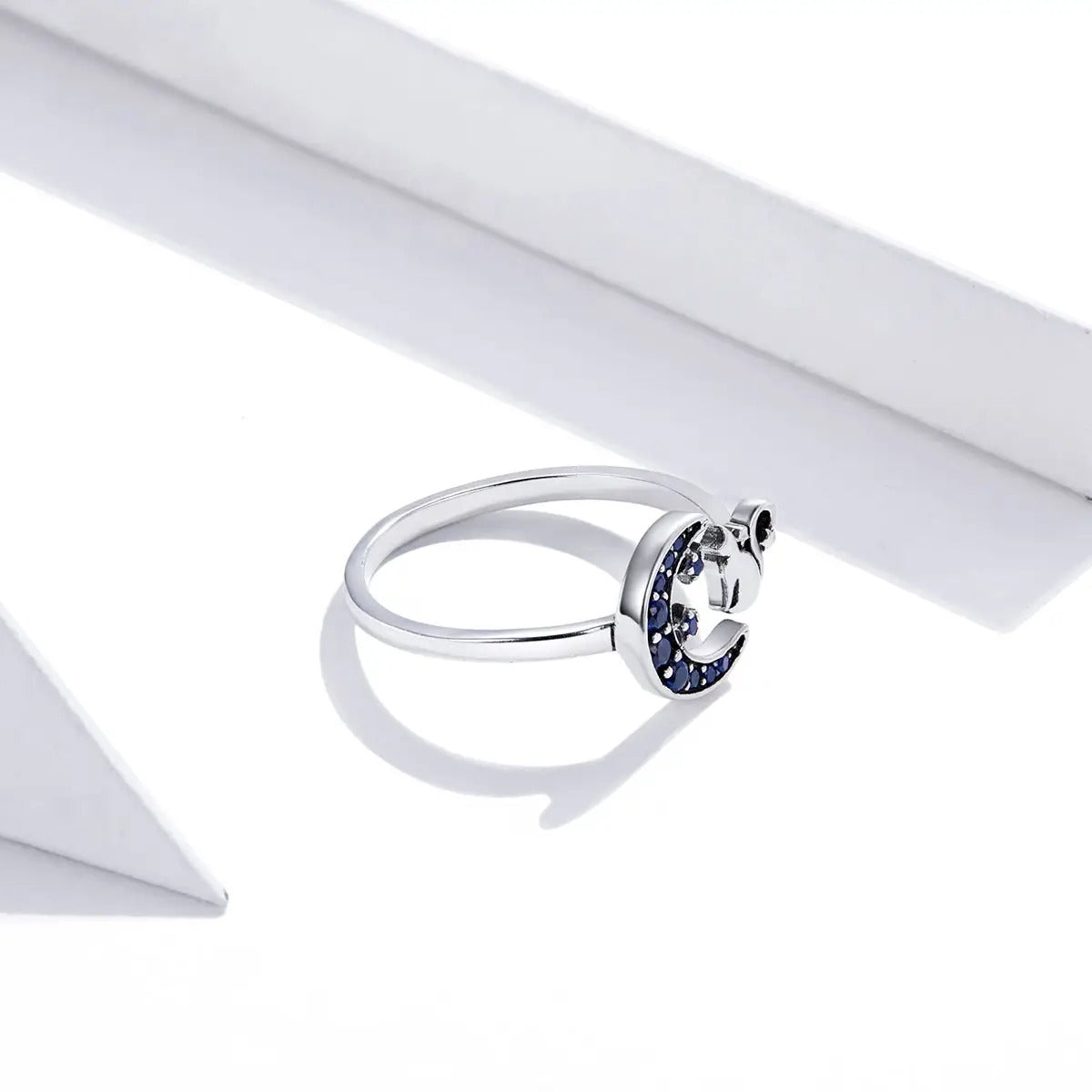 Anillo Luna Azul - Plata .925