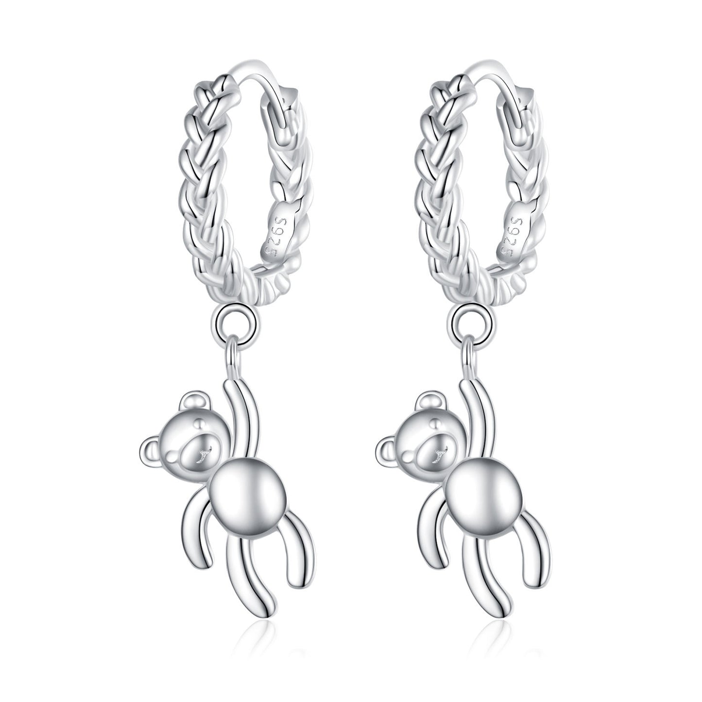 Aretes Teddy - Plata .925