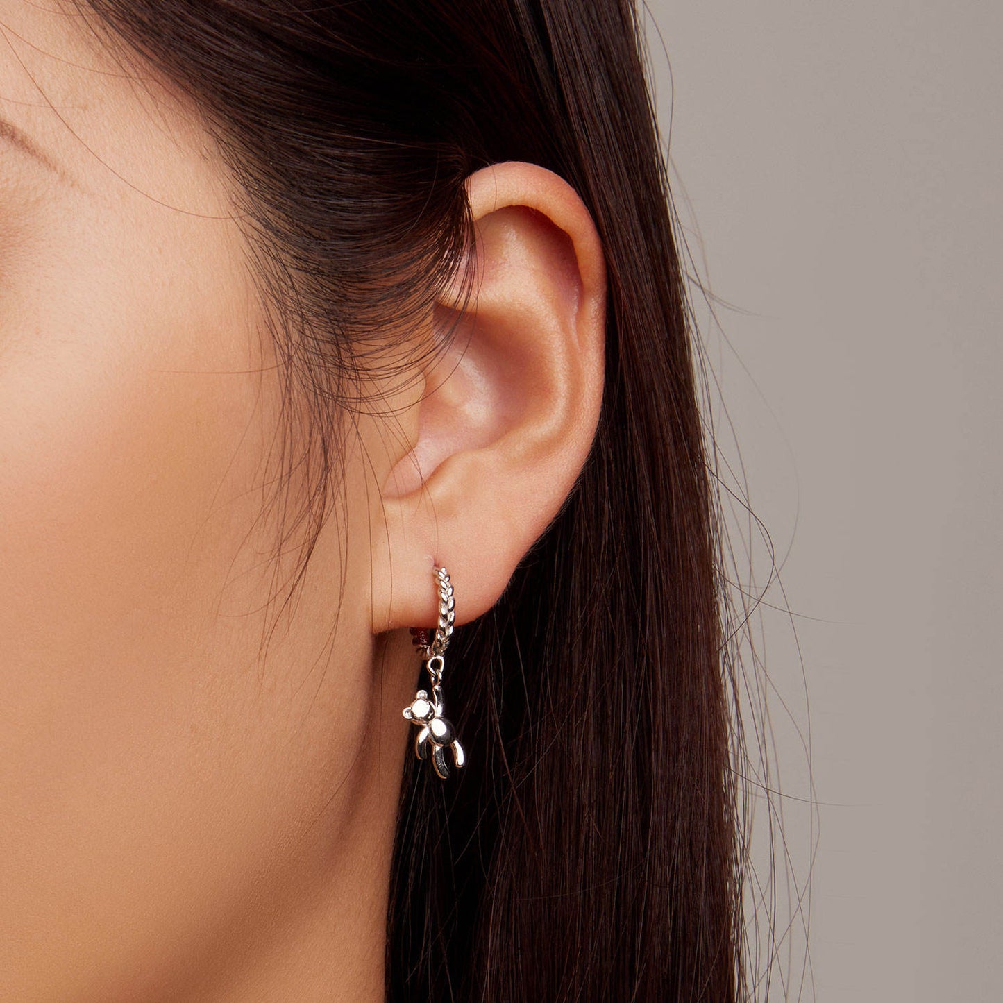 Aretes Teddy - Plata .925