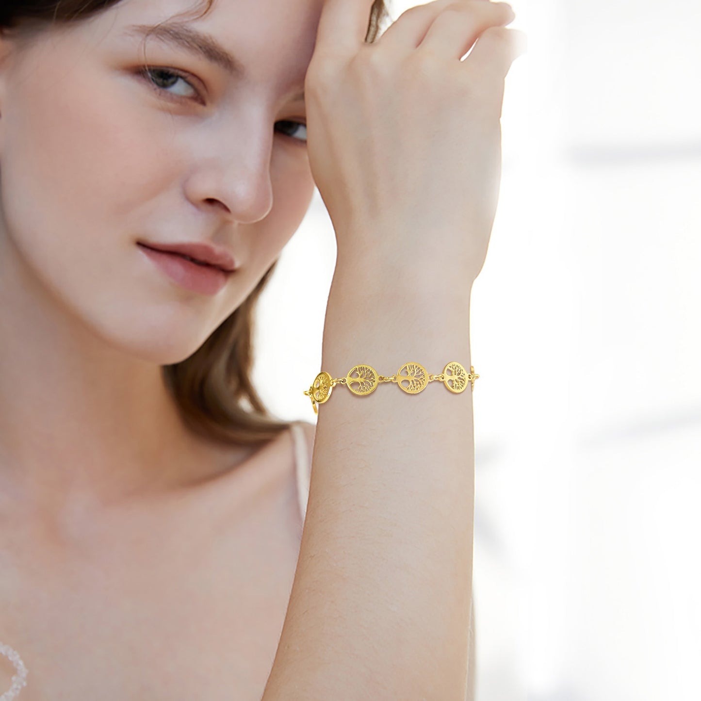 Pulsera Árbol de la Vida - Acero Inox.