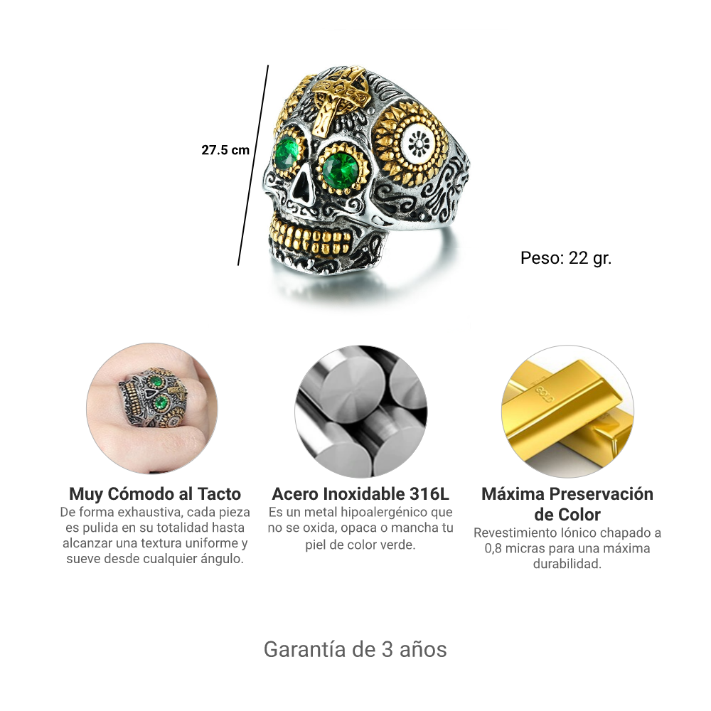 Anillo La Calaca - Acero Inox.