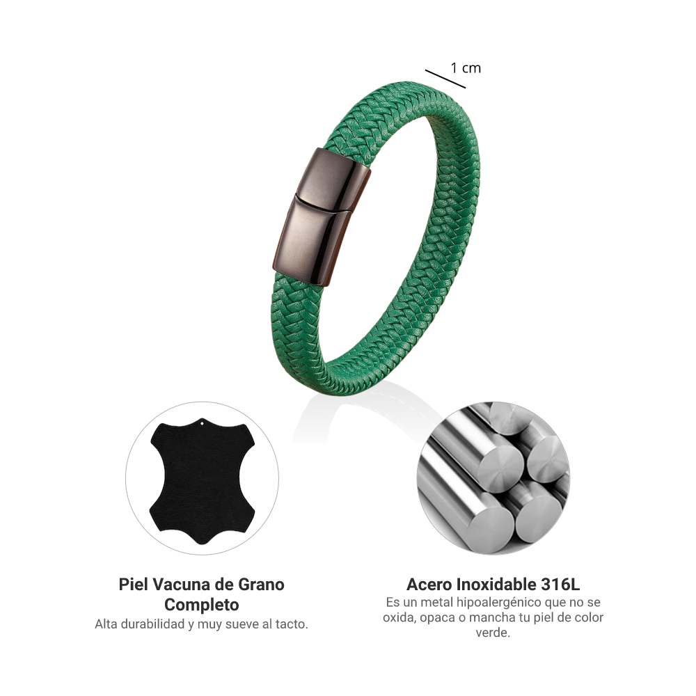 Pulsera Full Color - Piel Natural