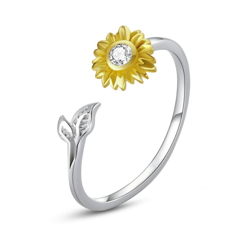Anillo Girasol - Plata .925