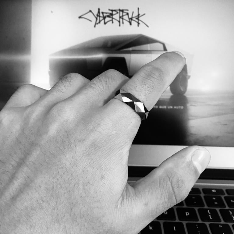 Anillo Cyber - Tungsteno