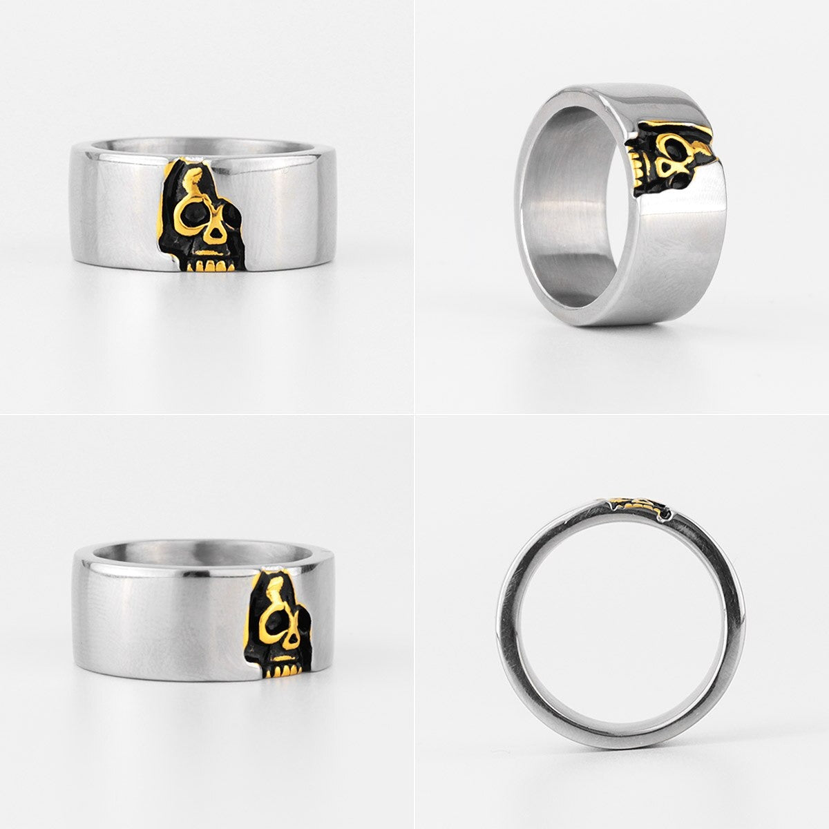 Anillo Enterrado Vivo - Acero Inox.