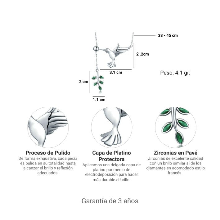 Colibrí y Árbol - Chulada Joyería