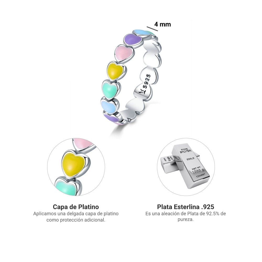 Corazones Pastel - Chulada Joyería