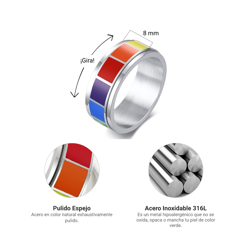 Anillo Arcoiris Descripción