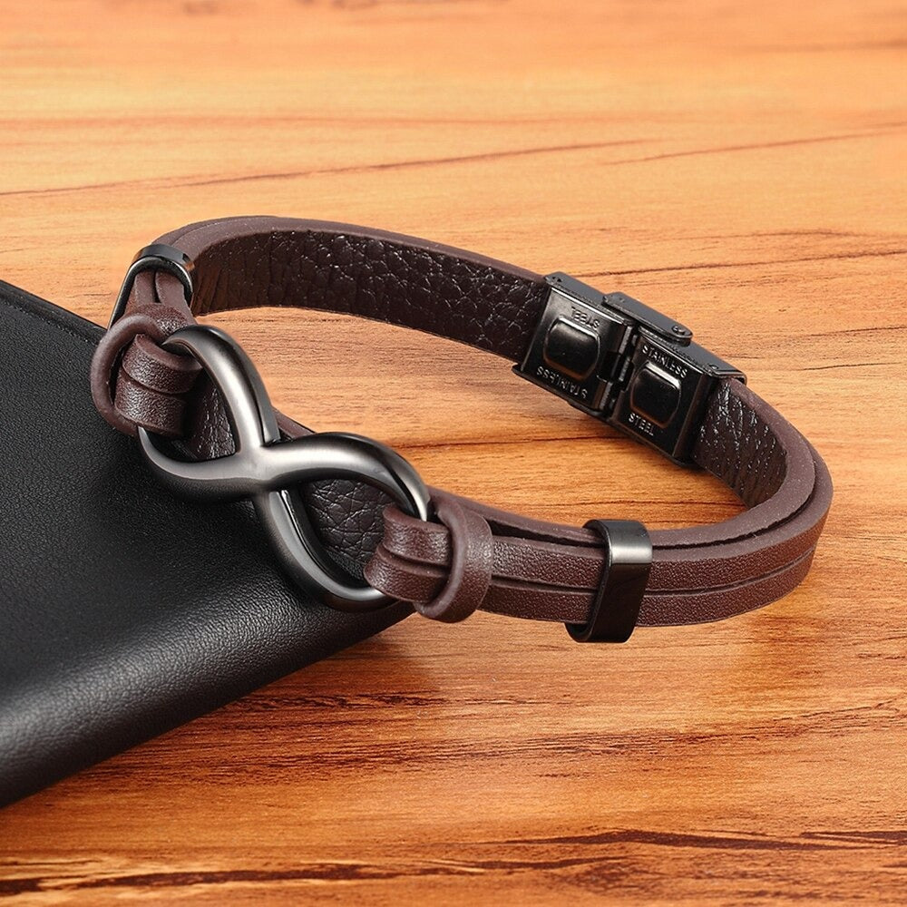 Pulsera Infinito - Piel Natural