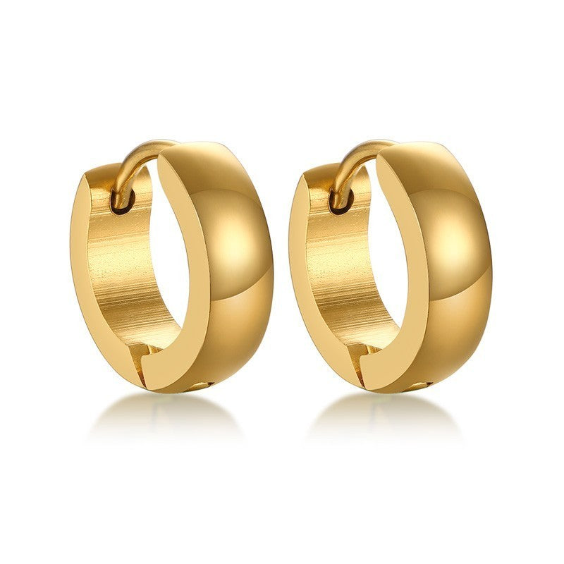 Aretes Aros Medianos - Acero Inox.