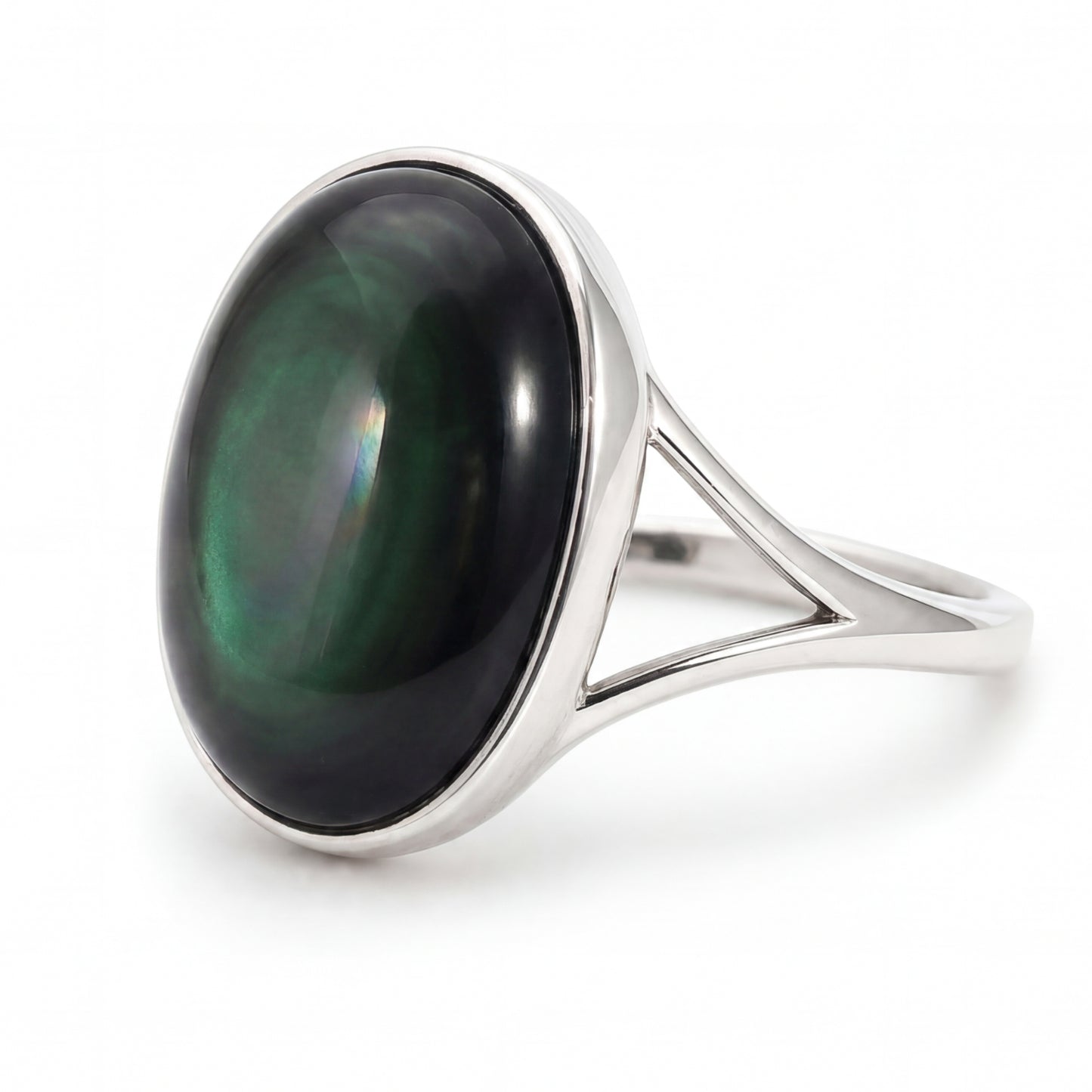 Anillo Sublime - Plata .925 y Obsidiana