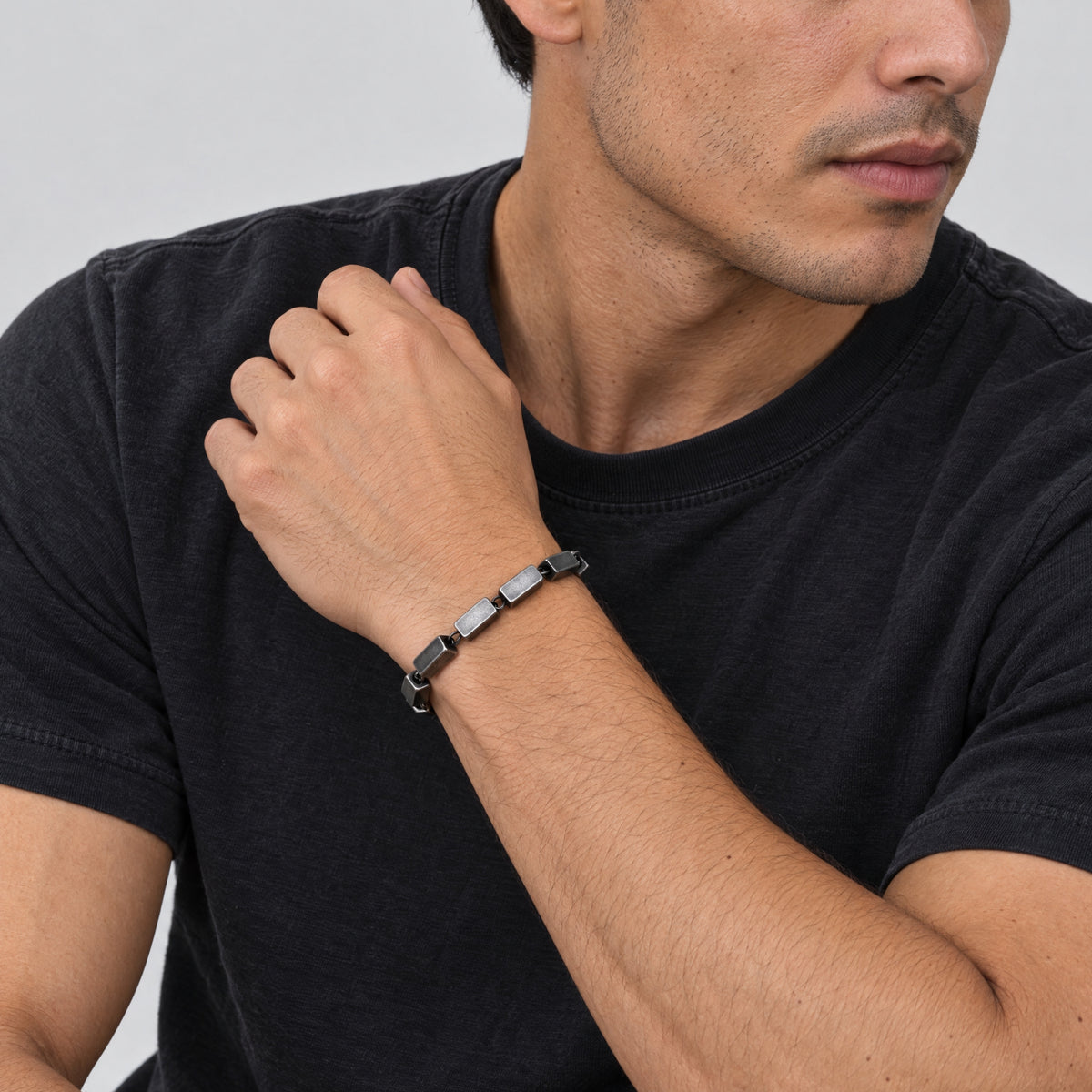 Pulsera Ladrillos - Acero Inox.