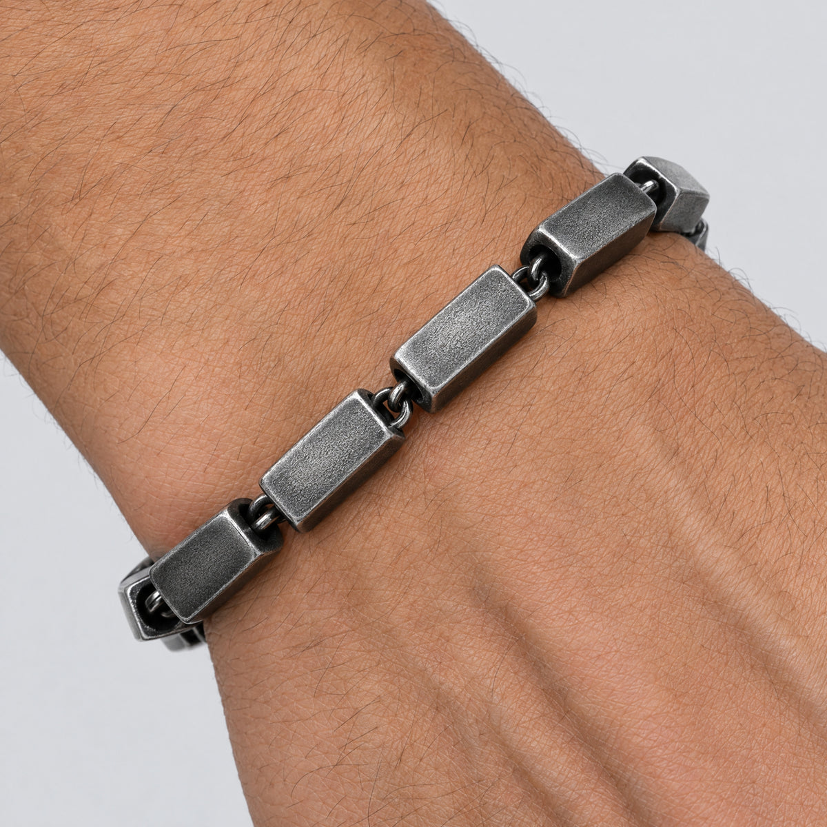 Pulsera Ladrillos - Acero Inox.