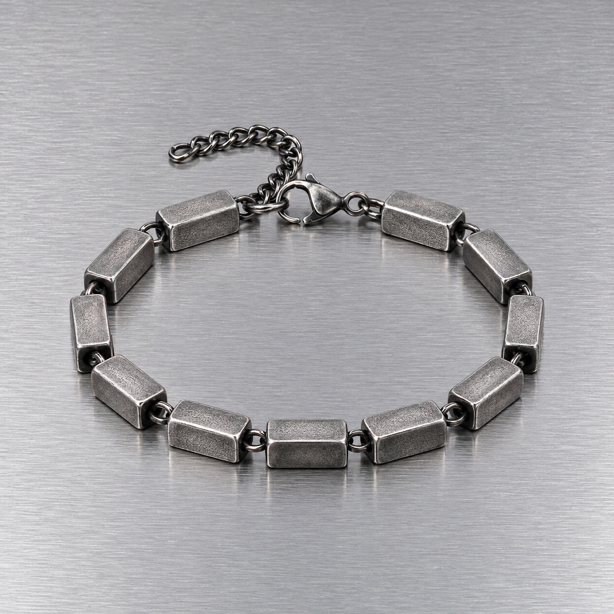 Pulsera Ladrillos - Acero Inox.