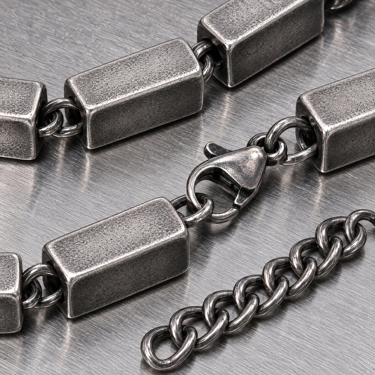 Pulsera Ladrillos - Acero Inox.