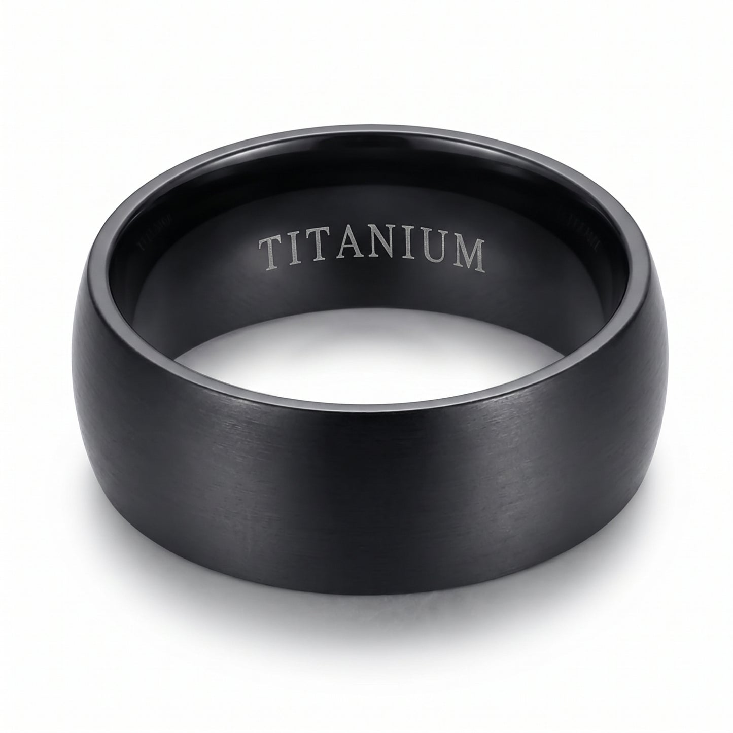 Anillo Negro Puro - Titanio