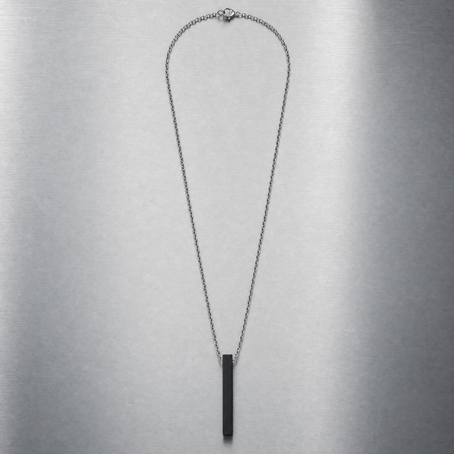Collar Barra Vertical - Acero Inox.