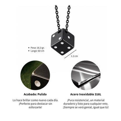 Collar Suerte - Acero Inox.