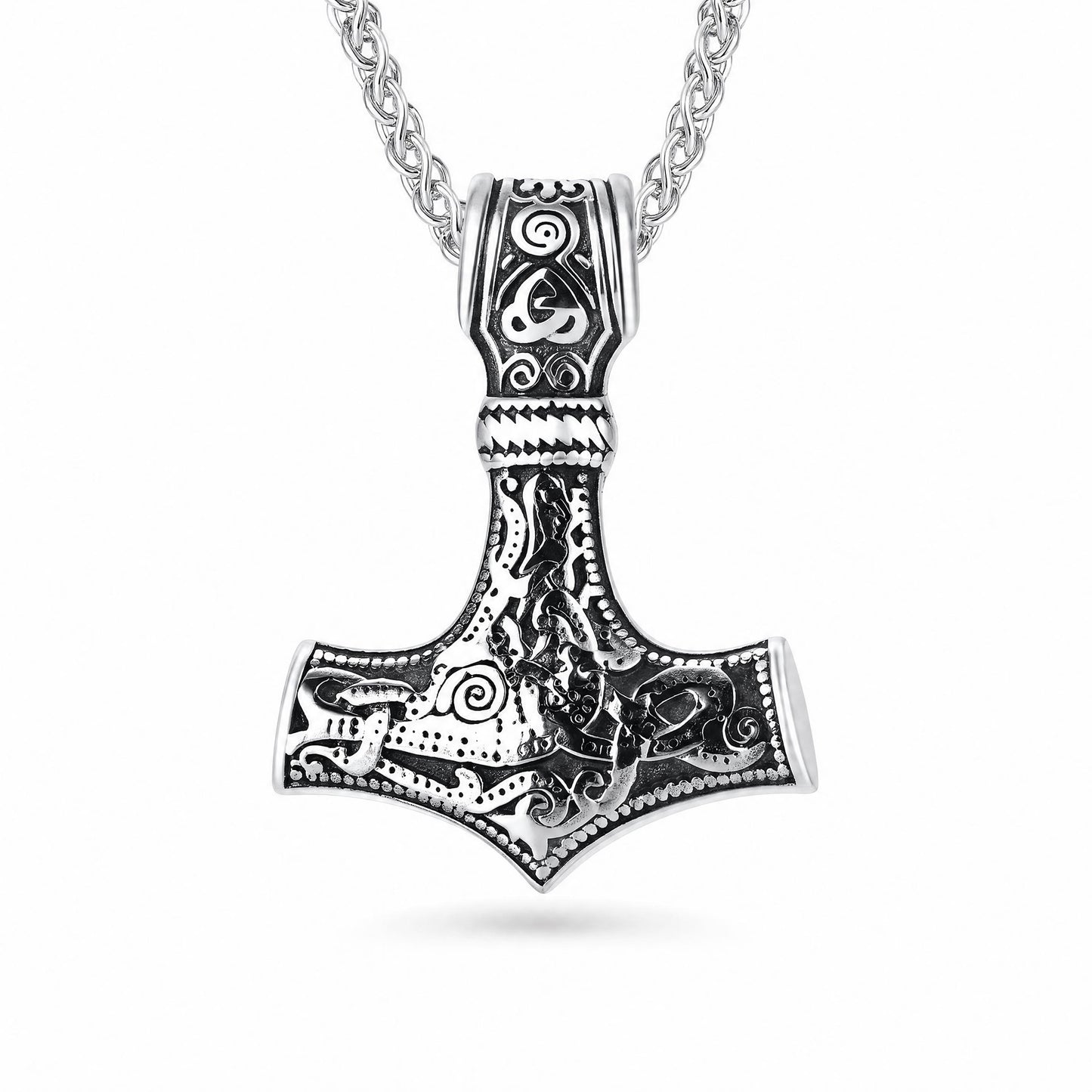 Colar Mjölnir - Acero Inox.