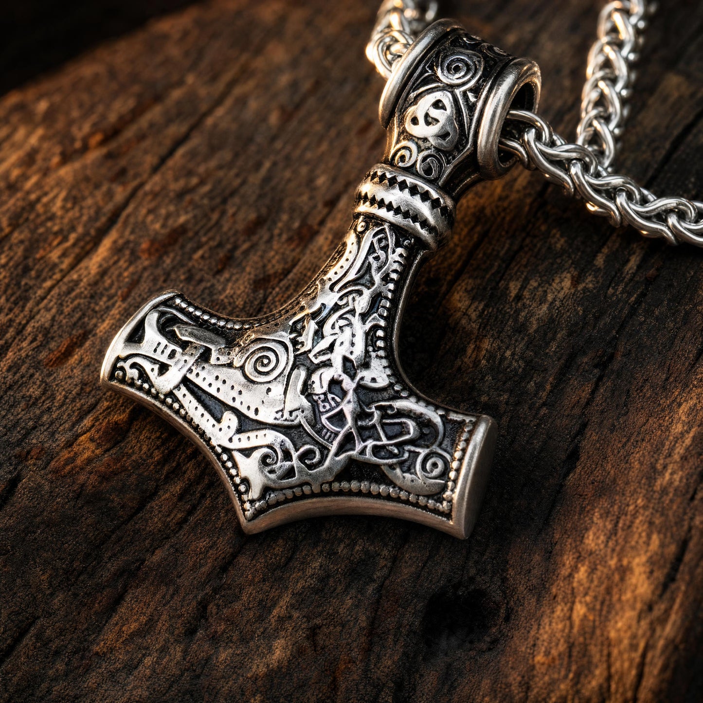 Colar Mjölnir - Acero Inox.